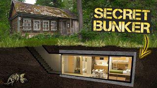 A two-year timelapse of building a secret bunker under a house in the Remote Forest