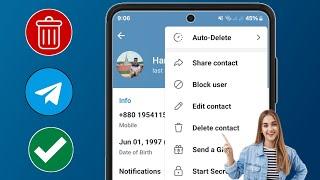 Как удалить контакт в Telegram || Удалить номер контакта в Telegram