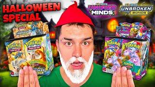 Opening Unified Minds & Unbroken Bonds Booster Boxes (HALLOWEEN SPECIAL)