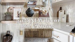 NEW HOME DECOR HAUL + STYLING / 2025 everyday decor + decorating ideas / antique + vintage