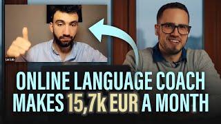 Online Language Coach Makes 15,7k EUR A Month (Interview With Luc Labarile)