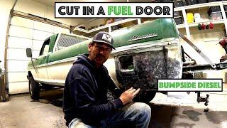 #792 - Cut In A Fuel Door On The Bumpside Diesel... Blending Old Paint With New!