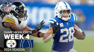 Pittsburgh Steelers vs. Indianapolis Colts | 2024 Week 4 Game Highlights