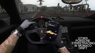 Porsche GT3RS StreetRacing in Monaco Traction control OFF + ABS OFF (simracing)