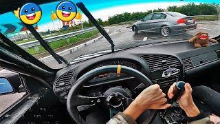 BMW E36 STREET DRIFT POV #14