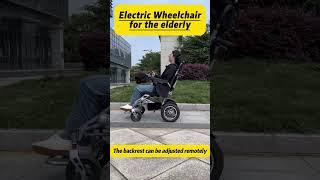 New popular electric folding wheelchair for elderly and disabled