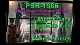 PSR-1986 Inciting Harassment + Hi to TR-3B, GlitchUnlimited, Smart Glitch Gaming, MrRisk  #fallout76