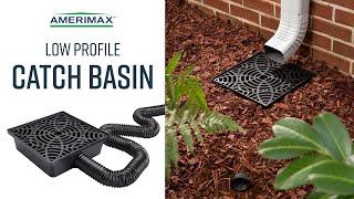 Amerimax Stealth Drain Low Profile Catch Basin | No-Dig Drainage Solutions