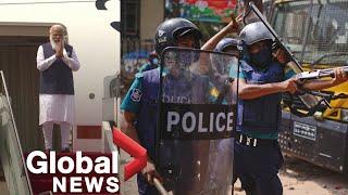 Protesters, police clash in Bangladesh over India PM Modi's visit