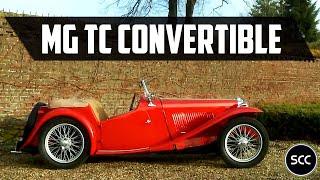 MG TC Convertible 1949 - Modest test drive - Engine sound | SCC TV