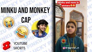 Minku and monkey cap | Raj grover | #shorts