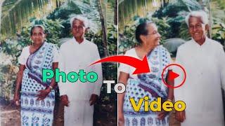 Convert Image Into Video with Ai  | Create a moving Video from Any Old Photo