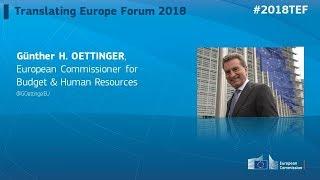 #2018TEF - DAY 2 - Günther OETTINGER