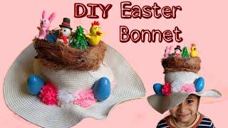 DIY Easter Bonnet Hat/ Easter Craft | Tinytots craft hub #easter #easteregg #diy #craft #craftideas