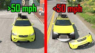 Beamng, but you lose 1 car part if you go below 50mph - Car Pal