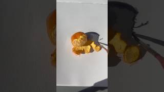 Draw realistic orange  #artist #shorts #drawing #watercolor #reels #tutorialart