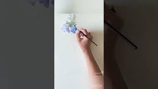 Watercolor. Blur flowers #aquarelle #watercolor #art #tiktok #painting #水彩 #tiktokvideo #painter