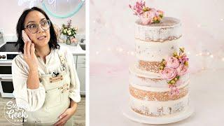 How to Make a Naked Wedding Cake (Your First Cake!)