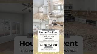 No HOA 4-Bedroom Home for Rent Near Summerlin | Spacious Living in Las Vegas! | Price Reduced