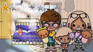 Staying At A One Star Hotel!  | *with voice* | Toca Boca Life World Family Roleplay