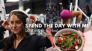 GLUTES & AB WORKOUT | Spend the day with me