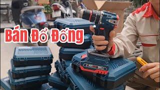 Bán Đổ Đống/ Máy Khoan Pin Chính Hãng Boshun 2110BL Không Chổi Than/ Giá Ưu Ái