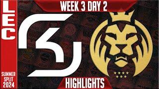 SK vs MDK Highlights | LEC W3D2 Summer 2024 | SK Gaming vs MAD Lions KOI Week 3 Day 2