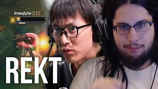 Imaqtpie - DESTROYING DOUBLELIFT (EMBARRASSINGLY ONE SIDED)