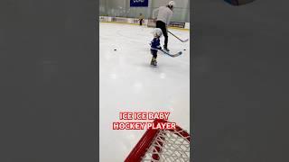 1yr old ICE Skating and playing Hockey  #hockeykid #iceskating #shorts #nhl #hockey #hockeyvideos