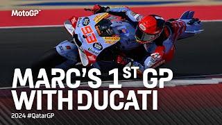 Marc Marquez' Ducati debut at Lusail from the inside!  | 2024 #QatarGP