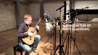 Comparison test of five microphones with classical guitar: Schoeps V4 vers. Neumann M 149 etc.