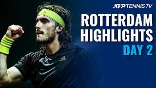 Tsitsipas, Rublev Open Campaigns; Khachanov Faces Wawrinka | Rotterdam 2021 Highlights Day 2