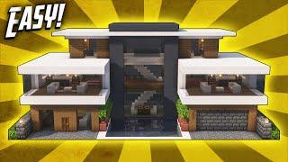 Minecraft: How To Build A Modern Mansion House Tutorial (#43)