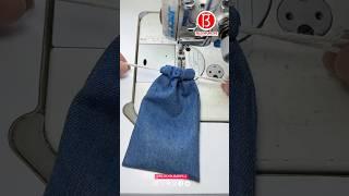 How To Make a small cloth bag Sewing Tutorial Part 96