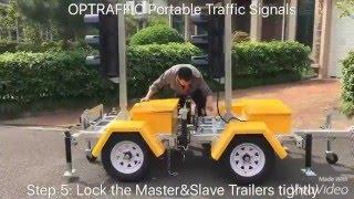 OPTRAFFIC  - Coupling Instruction Solar Powered Portable Traffic Signals