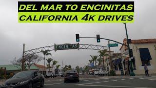 Del Mar to Encinitas | California 4k Drives