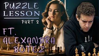 Solving Puzzles P.2 | GM Vs Master Strategies | Alexandra Botez | GM Daniel Naroditsky