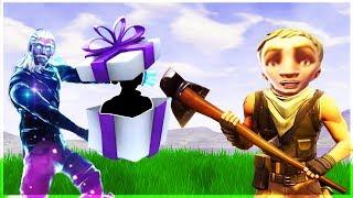 Gifting a Default Skin his First ever skin on Fortnite...