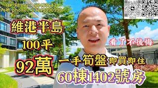 十里銀灘維港半島｜勁省60萬｜100平3房2廳2廳|海景靚房｜一手現房即買即住｜92萬|60棟1402號房｜#十里銀灘 #維港半島 #維港灣 #碧桂園十里銀灘 #realestate