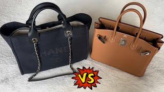 Chanel Deauville Tote vs Hermes Birkin 30