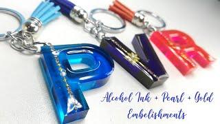 Resin Letter keychain Design #7 | RESIN CRAFTS 101 | RESIN FOR BEGINNERS | RESIN SMALL BUSINESS