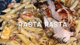 How to : Easy to make Rasta Pasta ( Jamaican Jerk Chicken W/ Shrimp Pasta ) 