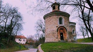 CASUAL MORNING AT PRAGUE MEDIEVAL FORTRESS - Windy Walk at Vyšehrad 4K - Calm Ambiance Tour HDR ASMR