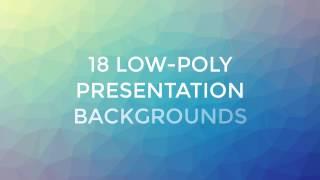 Low-Poly Presentation Backgrounds