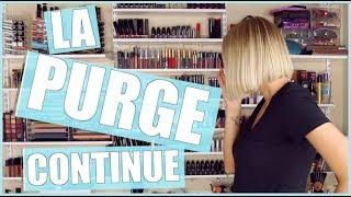  LA PURGE CONTINUE | Je me débarrasse de mon maquillage | GIVEAWAY