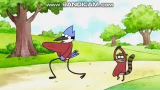 un dialogo de rigby fue doblado por alejandro urban en el doblaje latino de un show mas