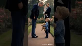 king Charles seems angry with Archie #kingcharles #lilibet #princeharry #archie