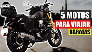 Las MEJORES MOTOS para VIAJAR por MENOS de 80 MIL PESOS