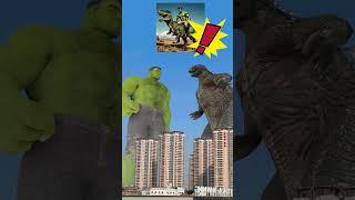 绿巨人太自信，笑死我了HAHAHA #進撃の巨人 #hulk #vfx #attack #funny #哥吉拉