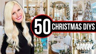 TOP *50* CHRISTMAS DECOR DIYS, THRIFT FLIPS, DUPES + HOME TOUR!